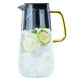 thumbnail image 1 of Jarra de vidrio grande de 54 oz: jarra de agua transparente, jarra de bebidas, jarra de té helado, 1 of 8