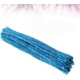 thumbnail image 4 of Pipe Cleaners 200 Pcs Glitter Chenille Craft Supplies Pipe Cleaners Glitter Chenille for Kids Art Craft Project (Blue, 6mm x 12 Inch) Colorful Pipe Cleaners, 4 of 5