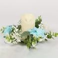 thumbnail image 2 of Binwennn Hydrangea Candle Rings Wreaths Floral Candle Ring Candlerings For Pillar Candle, 2 of 4