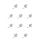 thumbnail image 3 of Cateissary Soporte de pared antideslizante de 10 piezas - Dispositivo de elevación de asiento hermoso y práctico Asiento delantero de elevación semicírculo(6-8)S 10piezas, 3 of 3