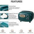 thumbnail image 2 of Vintage radio model handkerchief multi-function family living room bathroom office (green 12.5 x 12.5 x 17.5cm), 2 of 3
