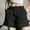 #3Black, variant on Byworldtasic Womens Shorts Shorts for Women Casual Summer Elastic High Waisted Button Up Comfy Hiking Shorts with Pockets