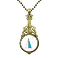 thumbnail image 1 of Hauteur Mathématique Volume Cône Collier Pendentif Antique Guitare Bijoux Musique, 1 of 3