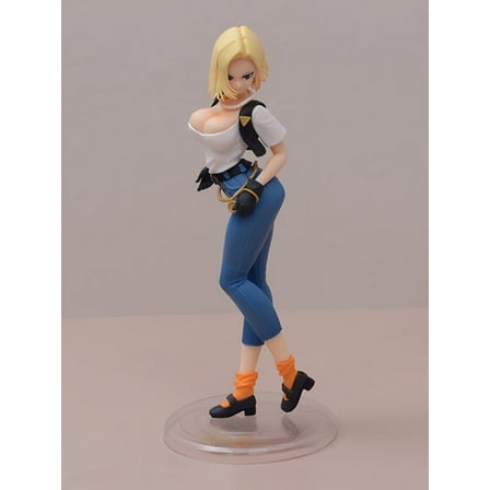 DBZ Artificial Human 18 Lazuli Action Figure,Ver II-Standing Pose