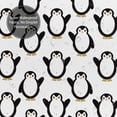 thumbnail image 5 of Shower Curtain, Lovely penguin A Waterproof Fabric Plastic Shower Curtain, Drying Fast Bathroom Curtain with 9 Buttonholes, Ruffle Shower Curtain 60x72in, 5 of 8