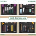 thumbnail image 6 of Silverware Drawer Organizer  Expandable Kitchen Utensils Organiser Cutlery Tray Dividers Flatware Insert Office Supplies Black 5-7 Slot, 6 of 8