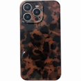 thumbnail image 1 of wonima44 Tortoise Shell Phone Case for iPhone 15 Pro Max Retro Leopard Cheetah Print Chic Animal Pattern Cool Girls Amber Brown Soft TPU Protective Cover(for iPhone 15 Pro Max 6.7''), 1 of 1