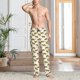 thumbnail image 2 of Balery Leopard Print Pantalones de pijama para hombre, pijama ultraligero, pantalón de descanso-Medium, 2 of 6