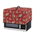 thumbnail image 2 of FOR U DESIGNS Capybara Gingerbread Man Pattern Microwave Oven Cover Foldable Machine Protector Decorative Dustproof Protections for Toaster Oven Christmas Decoration Accessories-S, 2 of 8
