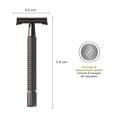 thumbnail image 3 of Rastrillo Mamba Shave Ragnar Vintage Acero Inox Con 5 Navajas de Afeitar gris oscuro Mamba Shave RLMS181P, 3 of 4