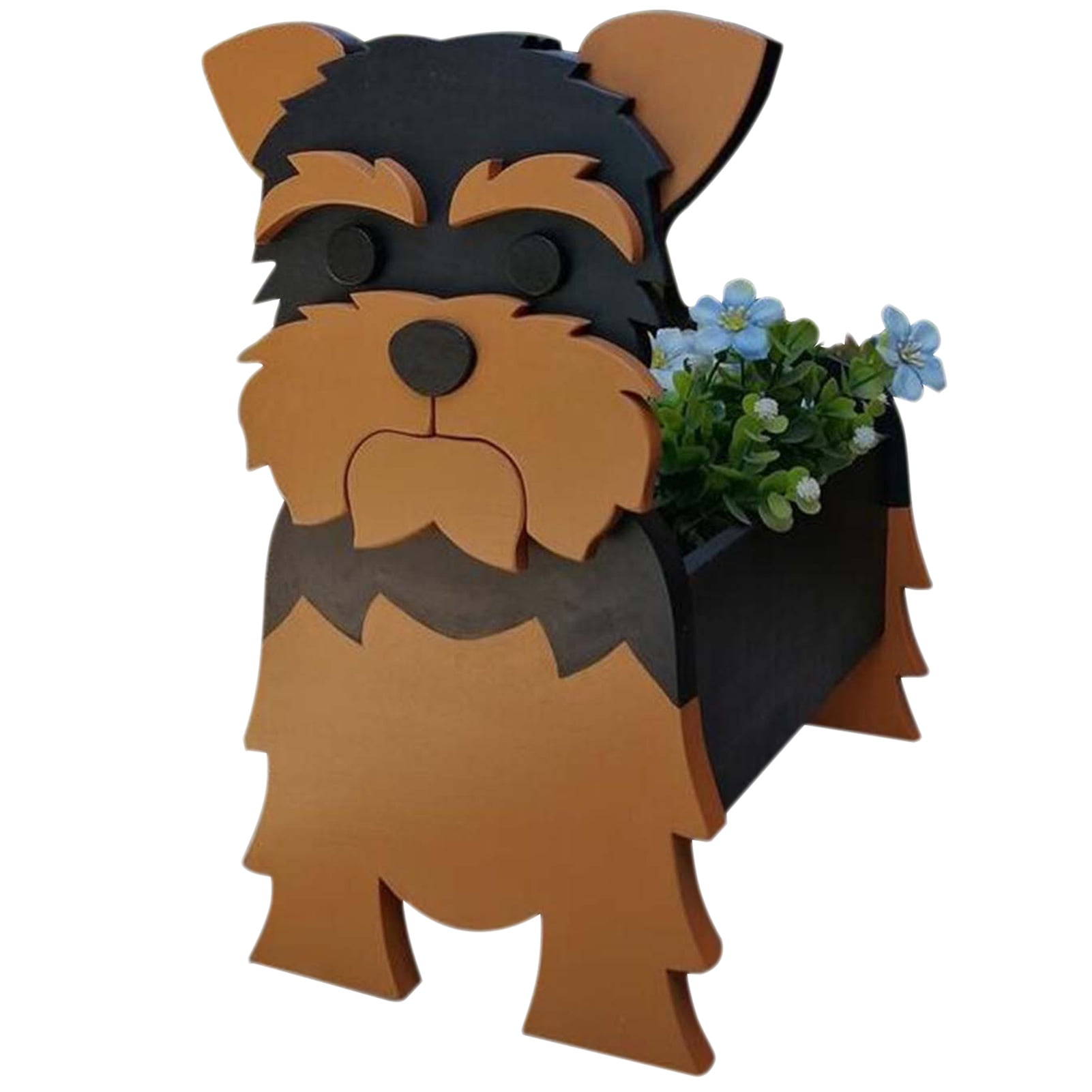 Cartoon Animals Cute Wooden Dog Shape Pot Plant Garden Decorated Yorkshire Planter | Walmart Canada Cartoon Animals Cute Wooden Dog Shape Pot Plant Garden Decorated Yorkshire Planter | Walmart Canada