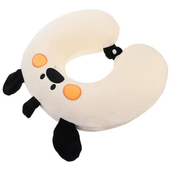 unbranded Dog Travel Neck Pillow For Teens And Adults Cute U-Shaped Airplane Luggage Traveling Pillow Cartoon Animal Soft Stuffed Head Support Headrest Pillow For Airplanes Car Train
