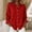 Red1, variant on NominalSnugButton down Shirts for Women Long Sleeve Plaid Shirts Ruffle Blouses Business Casual Tops 2026 Trendy Outfit