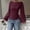 wine m, variant on Women's Boat Neck Long Bell Sleeve Top,Tie Back Cinched Waist Blouse,Soft Draped Flare Sleeve Shirt,Adjustable Back Tie Waist Wrap Top,Elegant Dressy Casual Work Blouse for Going Out Light Pink