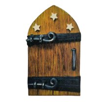 Wooden Fairy Door Decoration - Craft Wood, Indoor/Outdoor, for Garden & DIY Gifts