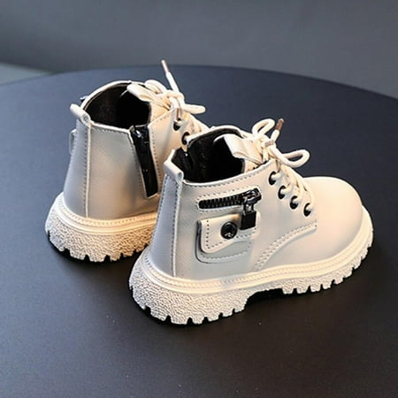 

Children s Single Boots British Style Martin Boots Side Zipper Boots