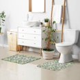 thumbnail image 6 of Yayeee Bath Rug for Bathroom Floor Non Slip Rectangle Fluffy Soft Absorbent Mat, 16"x24", Beige Floral, 6 of 7