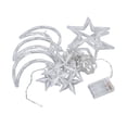 thumbnail image 4 of Star Moon Curtain String Lights, Length 3 Meters 2 Lighting Modes High Safety Decorative Star String Curtain Lights  For Restaurants For Terraces For Gardens, 4 of 8