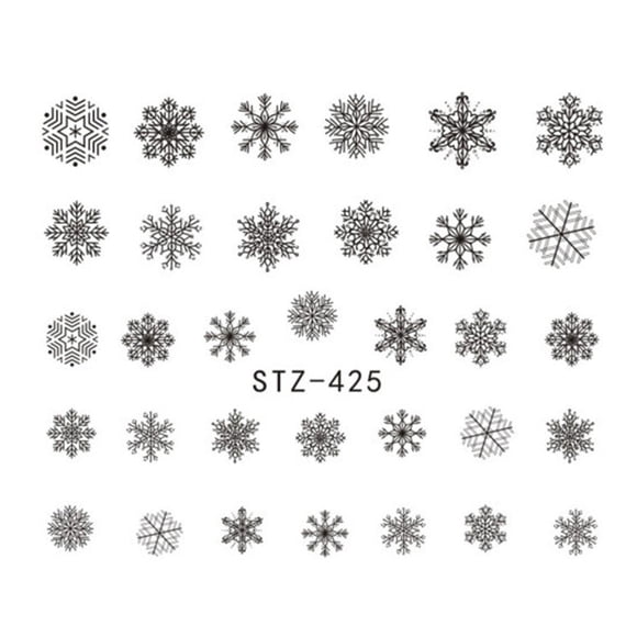 tredstone Christmas Snowflakes Nail Stickers Flower Nail Wraps Art Decals nail decal Snowflakes Tatoos Party Manicure Tool