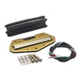thumbnail image 1 of Kit de pastillas humbucker de doble riel de latón y plástico activo para guitarra eléctrica negro, 1 of 9