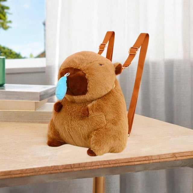 Mochila de Carpincho Yinane Bolsa de Peluche con Forma de Animal 35 cm