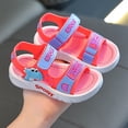 thumbnail image 4 of ZACPNCV Boys Girls Sandals Unisex Toddler Kids Double Buckle Sandals Comfort Open Toe Adjustable Back Strap Shower Beach Pool Shoes, 4 of 4