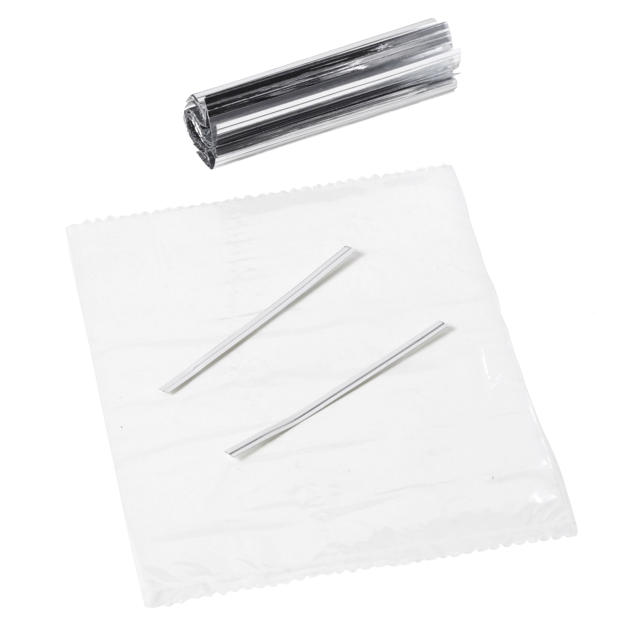 50 GREEN Cone Cellophane Sweet Party Bags With 4/" Silver Twist Ties
