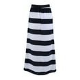 thumbnail image 5 of LYXSSBYX Women High Waist A-line Skirt Hot Sale Clearance Womens Fashion Stripe Hight Waist Maxi Long Skirt, 5 of 9