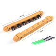 thumbnail image 6 of sunsanly Wall Mount Pool Stick Holder Billiard Pool Cue Rack Hardwood Pool Cue Holder Rest Cue Stick Storage Organizer for Billiards And Cues, 6 of 7