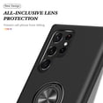 thumbnail image 2 of Dteck Case for Samsung Galaxy S22 Ultra Shockproof Magnetic Ring Holder Stand Slim Hard PC Phone Back Cover S22ultra,Black, 2 of 7