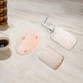 thumbnail image 3 of Unique Bargains 1 Set Durable Waves Bathroom Accessories Kit Pink Glass, 3 of 4