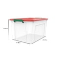 thumbnail image 2 of (8 pack) Mainstays 68qt Holiday Clear Storage, 2 of 5