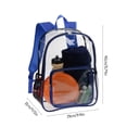 thumbnail image 5 of Clear Mini Beach Backpack - Clear Backpack Stadium Approved 12x12x6 Small Clear Backpack for Women Clear Bag for Concerts Festivals Sports Work, 5 of 9