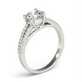 thumbnail image 3 of 14k White Gold Split Shank Round Diamond Engmt Ring 1 1/8 cttw Size 8, 3 of 4