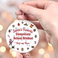 thumbnail image 3 of Santa's Favorite Elementary School Student Ceramic Ornament, Custom Christmas Ornament, Christmas 2025 Tree Decoration, Gift for Family, Friends & Coworkers, 3 of 5