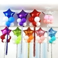 thumbnail image 4 of Gymnture 10pcs 18" Silver Star Foil Balloons for Weddings & Birthdays, 4 of 11