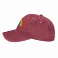 thumbnail image 2 of ZICANCN Contracted LGBT Rainbow Adjustable Baseball Cap Women , Hats for Men Adult Washed Cotton Denim Baseball Caps Fashion, 2 of 8