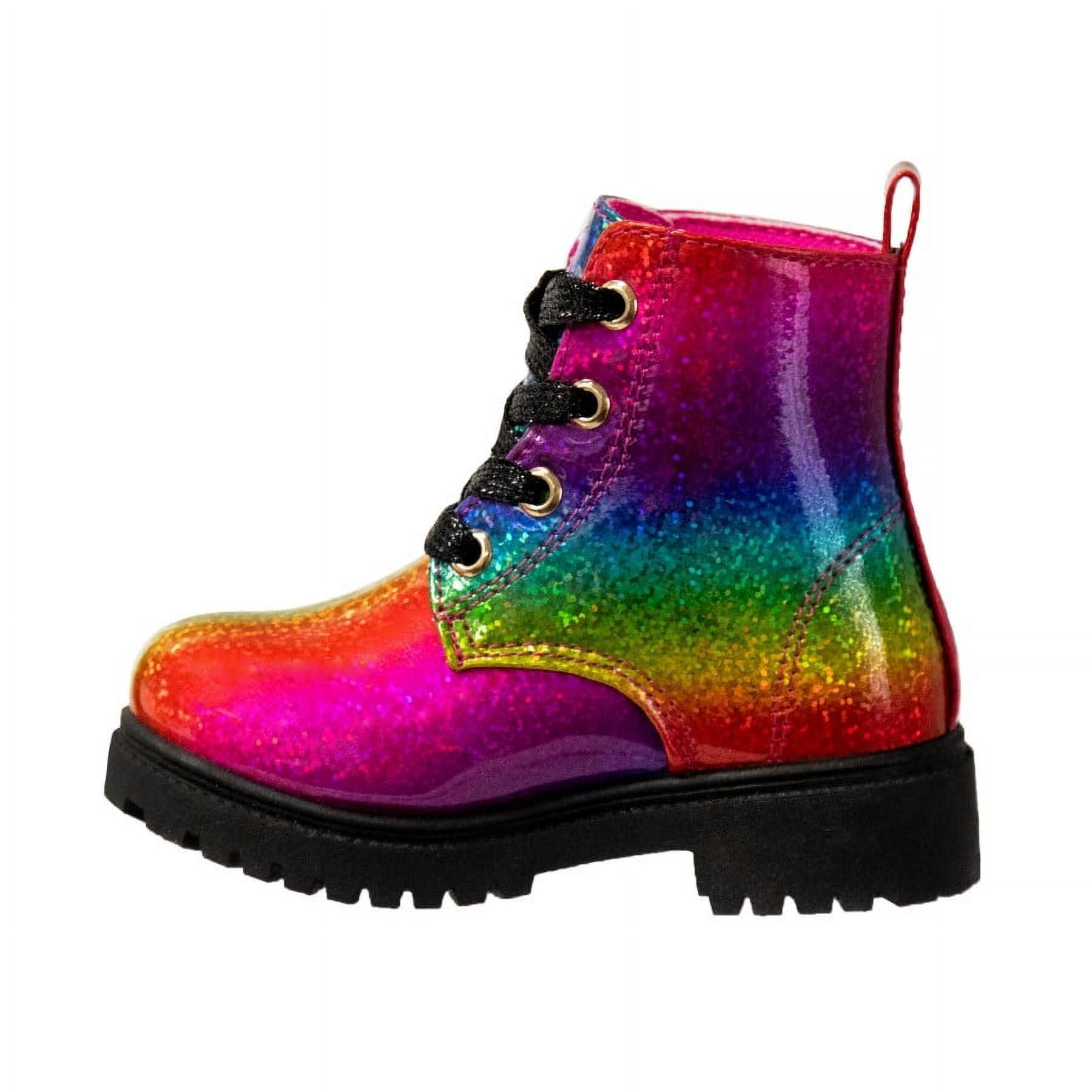 Beverly Hills Polo Club Little Kids Fashion Combat Boots, Multi, 2