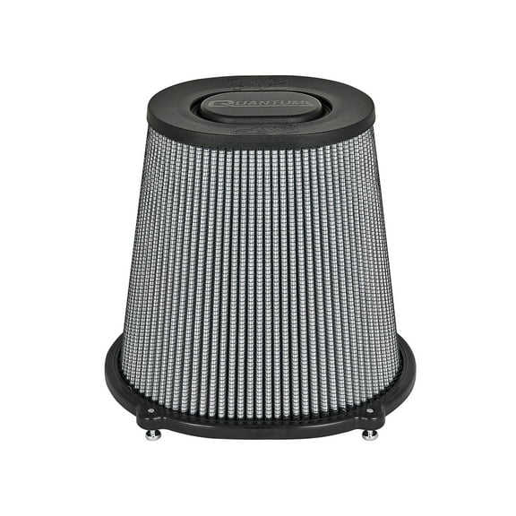 aFe Quantum Pro DRY S Air Filter Flat Top - 5in Flange x 9in Height - 21-90098
