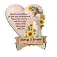 thumbnail image 2 of Japceit Wooden Fathers Day Mothers Day Gifts, Heart Shaped Parent Figurine Desk Decor Warm Ornament For Birthday Home Office Decoration, 2 of 5