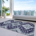 thumbnail image 6 of Addison Rugs Chantille Indoor/Outdoor Traditional Medallions Purple Washable Rectangle Rug, 5' x 7'6", 6 of 6