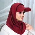 thumbnail image 2 of CHUMUD Womens Fashionable Summer Balaclava Hood Hat with Detachable Cap Lightweight Skull Beanie, 2 of 2