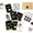 A, variant on 6-Pack Black and Gold Graduation Greeting Cards with Envelopes, Assorted Designs with Salute Graduate and Happy Graduation Messages