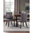thumbnail image 2 of Dining Chair Tufted Armless Chair Upholstered Accent Chair, Set of 6 (Grey), 2 of 10