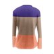 thumbnail image 5 of Mujeres Sexy Raya Impresión Encaje Costura Manga larga O-cuello Camisas Blusa Tops Fridja hj3204, 5 of 5