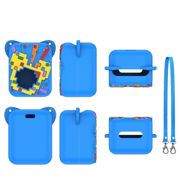 Silicone Protective Skin Sleeve Cover Washable Protective Case with Lanyard for Bitzee di-sn-ey interactive toy Digital Pet Interactive Virtual Toy