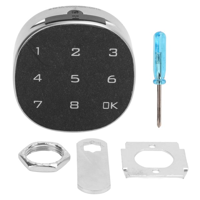 Cerradura electrónica con contraseña y pantalla táctil antirrobo para archivadores, taquillas, cajones, buzones, 20 mm/0,8 pulgadas