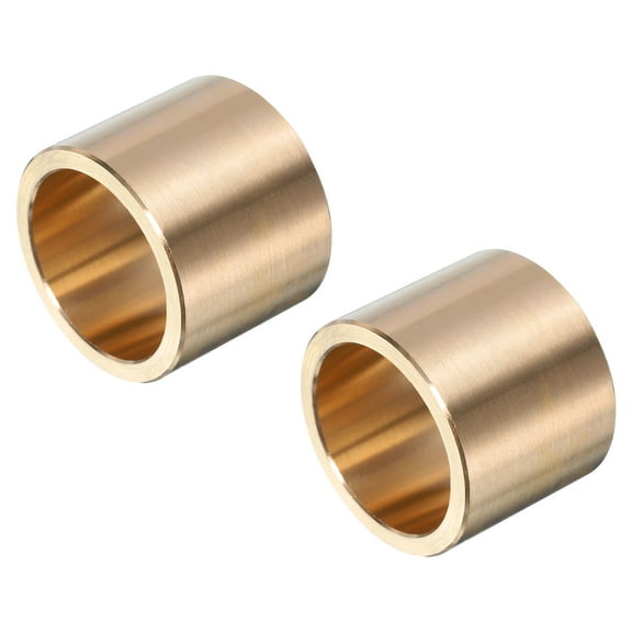 2 Pack Sleeve Bearings 1" Bore x 1-1/4" OD x 1" Length Self-Lubricating Brass Bushing