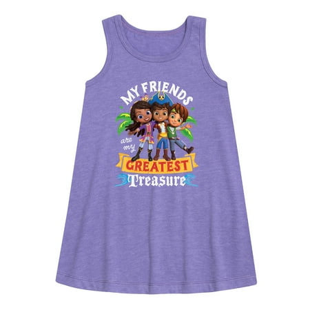 

Santiago of The Sea - My Friends Greatest Treasure - Toddler and Youth Girls A-line Dress