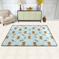 thumbnail image 2 of XMXT Non-Slip Area Rug, Cute Blue Pet Dog Print Polyester Rugs for Living Room, 72 x 48 inches Multicolor, 2 of 9
